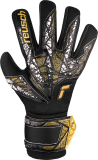 Reusch Attrakt Silver NC Finger Support Junior 5472250 7740 white black gold front